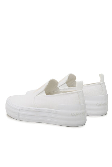 Calvin Klein Jeans Гуменки Bold Vulc Flatf Slipon Wn YW0YW01040 Бял - Mera.bg