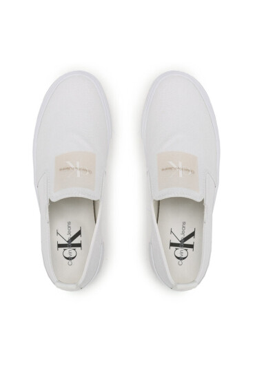 Calvin Klein Jeans Гуменки Bold Vulc Flatf Slipon Wn YW0YW01040 Бял - Mera.bg