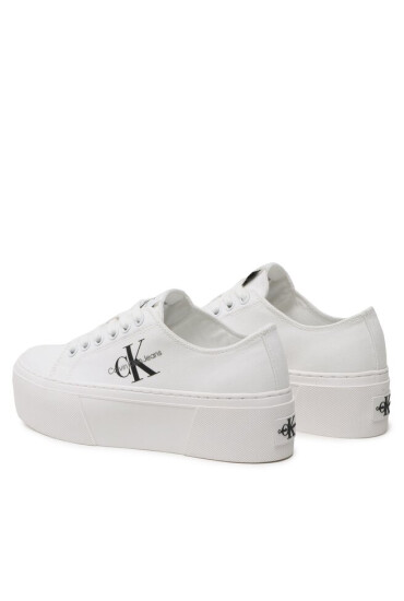 Calvin Klein Jeans Гуменки Cupsole Low Txt YW0YW01033 Бял - Mera.bg