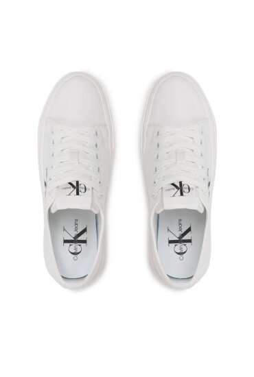 Calvin Klein Jeans Гуменки Cupsole Low Txt YW0YW01033 Бял - Mera.bg