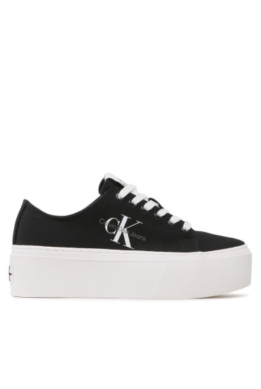 Calvin Klein Jeans Гуменки Flatform+ Cupsole Low Txt YW0YW01033 Черен - Mera.bg