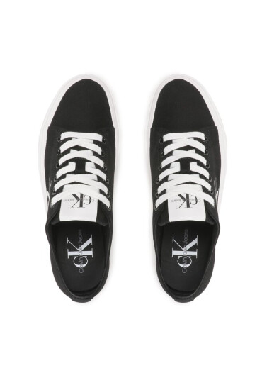 Calvin Klein Jeans Гуменки Flatform+ Cupsole Low Txt YW0YW01033 Черен - Mera.bg