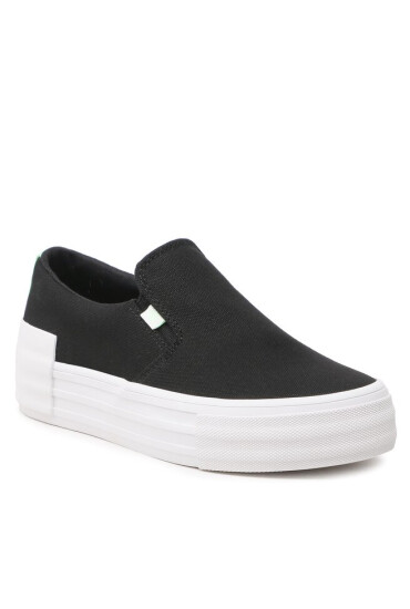 Calvin Klein Jeans Гуменки Vulc Flatf Bold Slipon Fluo Cont YW0YW00905 Черен - Mera.bg