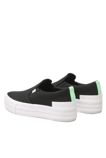 Calvin Klein Jeans Гуменки Vulc Flatf Bold Slipon Fluo Cont YW0YW00905 Черен - Mera.bg