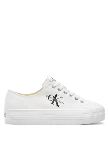 Calvin Klein Jeans Гуменки Vulc Flatfom Essential YW0YW01030 Бял - Mera.bg