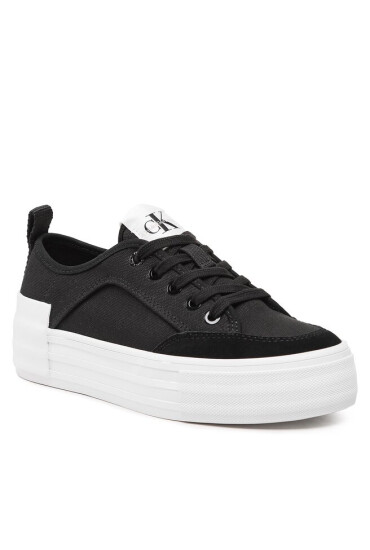 Calvin Klein Jeans Гуменки Vulc Flatform Bold Irreg Lines YW0YW00903 Черен - Mera.bg