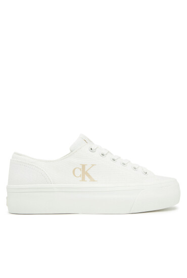 Calvin Klein Jeans Гуменки Vulc Flatform Low Cv Mg YW0YW01763 Бял - Mera.bg