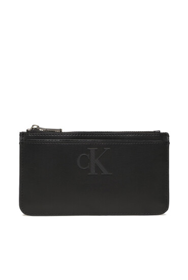 Calvin Klein Jeans Калъф за кредитни карти Sleek Coin Purse Solid K60K610338 Черен - Mera.bg