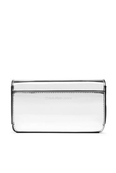Calvin Klein Jeans Калъф за телефон Sculpted Ew Flap Phone Cb Silver K60K610406 Сребрист - Mera.bg