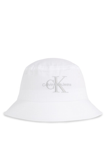Calvin Klein Jeans Капела Monogram Bucket Hat K60K611029 White/Silver Logo 0LI - Mera.bg