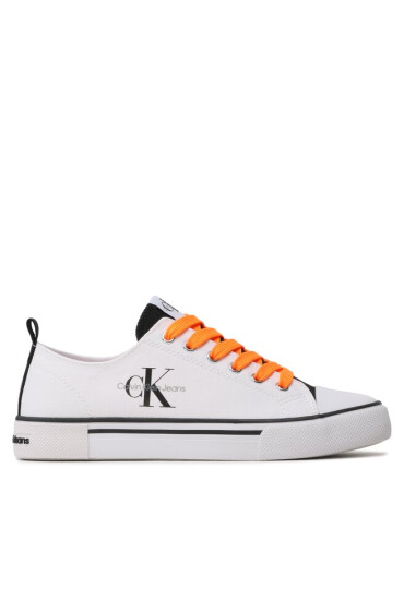 Calvin Klein Jeans Кецове Low Cut Lace-Up Sneaker V3X9-80567-089 S White/Black - Mera.bg