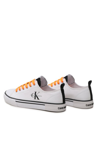 Calvin Klein Jeans Кецове Low Cut Lace-Up Sneaker V3X9-80567-089 S White/Black - Mera.bg