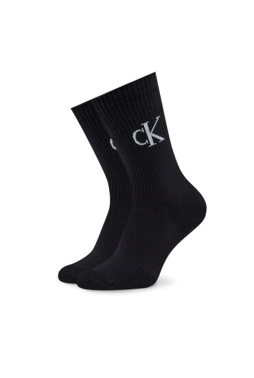 Calvin Klein Jeans Комплект 2 чифта дълги чорапи дамски Sock 2P Scatter 701224133 White Combo 001 - Mera.bg