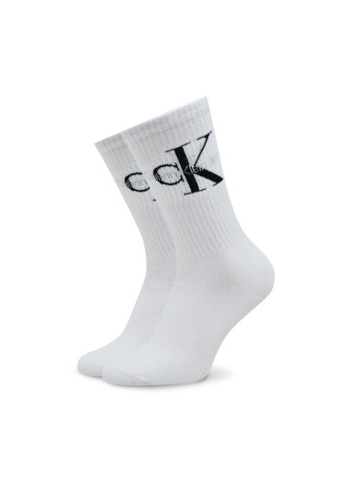 Calvin Klein Jeans Комплект 2 чифта дълги чорапи дамски Sock 2P Scatter 701224133 White Combo 001 - Mera.bg