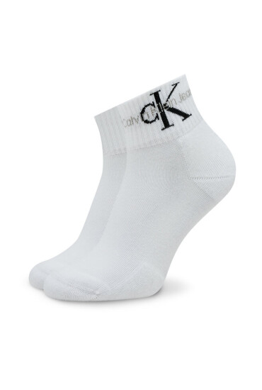 Calvin Klein Jeans Комплект 2 чифта къси чорапи дамски 701225317 Black Combo 001 - Mera.bg
