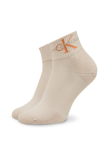 Calvin Klein Jeans Комплект 2 чифта къси чорапи дамски 701225317 Orange / Grey 002 - Mera.bg