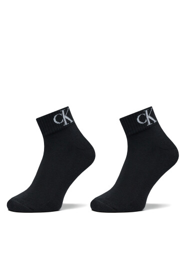 Calvin Klein Jeans Комплект 2 чифта къси чорапи мъжки 701228805 Черен - Mera.bg