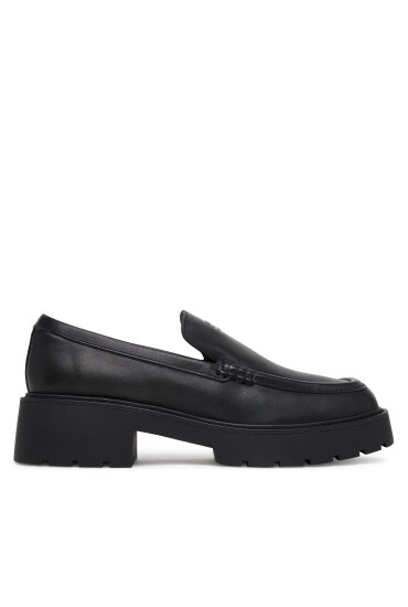 Calvin Klein Jeans лоуфъри с дебела подметка Chunky Cupsole Ru Patch Lth YW0YW01862 Черен - Mera.bg