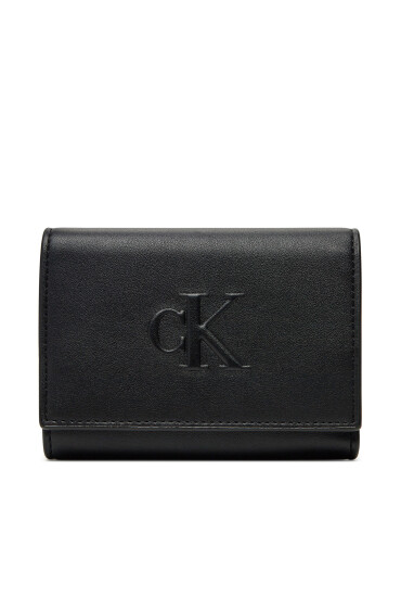 Calvin Klein Jeans Малък дамски портфейл LV04K1078G Черен - Mera.bg