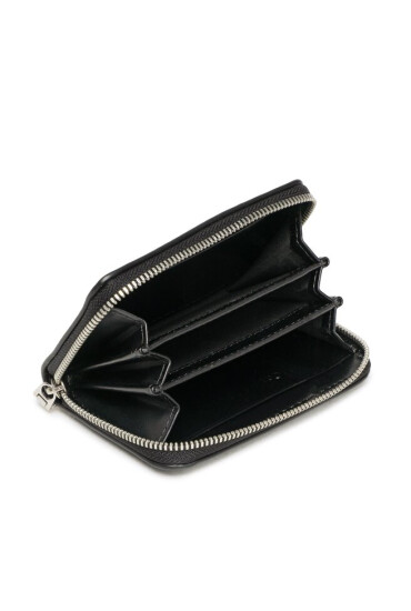 Calvin Klein Jeans Малък дамски портфейл Sculpted Med Zip Around K60K610405 Черен - Mera.bg