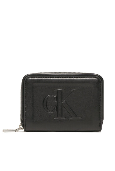 Calvin Klein Jeans Малък дамски портфейл Sculpted Med Zip Around Pipping K60K610353 BDS - Mera.bg