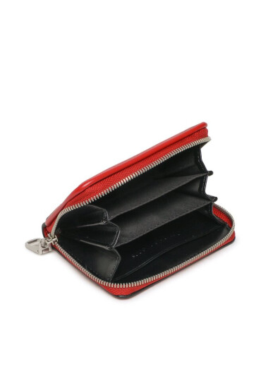 Calvin Klein Jeans Малък дамски портфейл Sculpted Med Zip Around Pipping K60K610353 Червен - Mera.bg