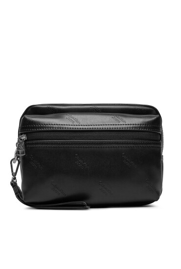 Calvin Klein Jeans Мъжка чантичка Logo Print Pouch W/Front Pocket K50K511815 Черен - Mera.bg