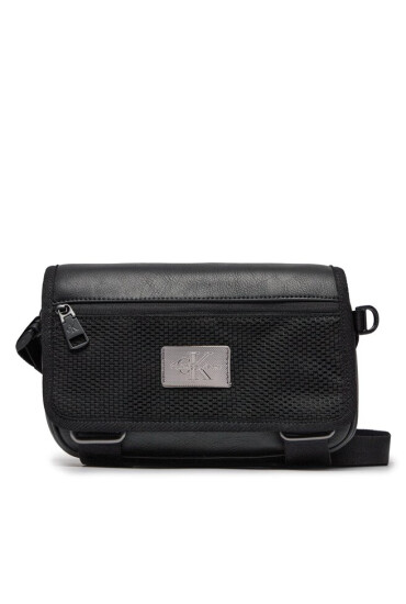 Calvin Klein Jeans Мъжка чантичка Tagged Flap Camera Bag22 K50K511386 Черен - Mera.bg