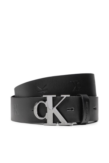 Calvin Klein Jeans Мъжки колан Round Mono Plaque Belt Aop 35mm K50K510155 Черен - Mera.bg
