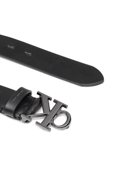 Calvin Klein Jeans Мъжки колан Round Mono Plaque Belt Aop 35mm K50K510155 Черен - Mera.bg