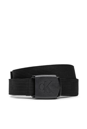 Calvin Klein Jeans Мъжки колан Logo Plaque Webbing Belt K50K510160 Черен - Mera.bg
