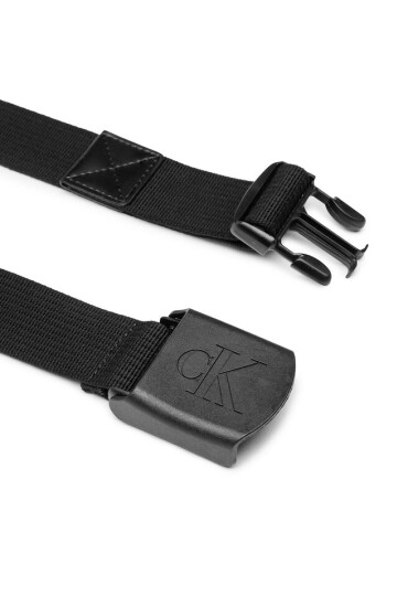 Calvin Klein Jeans Мъжки колан Logo Plaque Webbing Belt K50K510160 Черен - Mera.bg