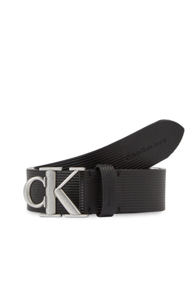 Calvin Klein Jeans Мъжки колан Round Mono Pl Lthr Tx Belt K50K511155 Black BDS - Mera.bg