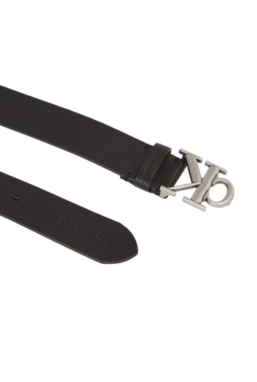 Calvin Klein Jeans Мъжки колан Round Mono Pl Lthr Tx Belt K50K511155 Black BDS - Mera.bg