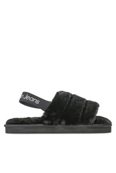 Calvin Klein Jeans Пантофи Home Slipper Fakefur Elastic YW0YW00751 Black BDS - Mera.bg