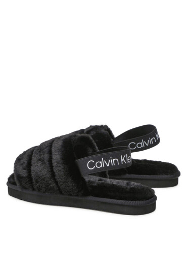Calvin Klein Jeans Пантофи Home Slipper Fakefur Elastic YW0YW00751 Black BDS - Mera.bg