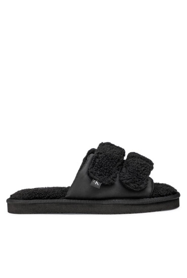 Calvin Klein Jeans Пантофи Home Slide Velcro Sherarlng YW0YW00861 Черен - Mera.bg