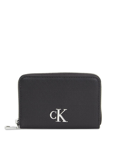 Calvin Klein Jeans Портфейл Minimal Monogram M Zip Around T K60K611970 Черен - Mera.bg