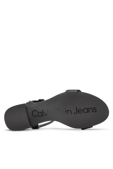 Calvin Klein Jeans Сандали Heel Sandal Strap Lth YW0YW00554 Black BDS - Mera.bg