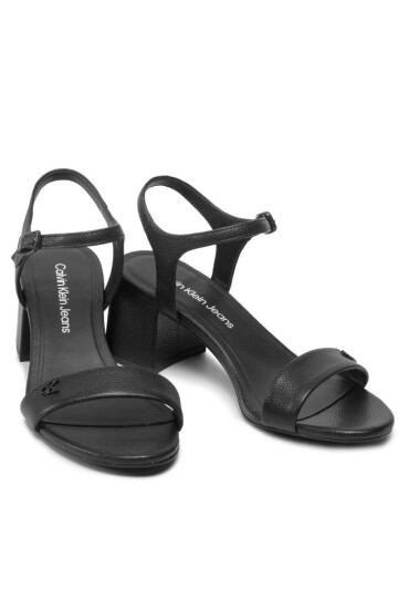 Calvin Klein Jeans Сандали Heel Sandal Strap Lth YW0YW00554 Black BDS - Mera.bg