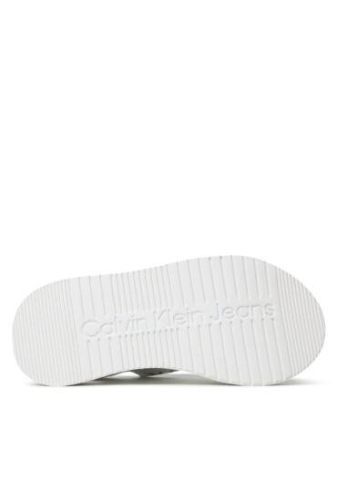 Calvin Klein Jeans Сандали Prefersato Sandal Webb YW0YW01071 Bright White/Reflective Silver - Mera.bg