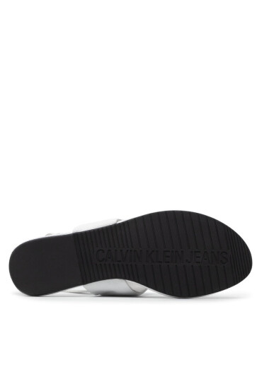 Calvin Klein Jeans Сандали Flat Sandal Hw Lth 2 YW0YW00544 Bright White YAF - Mera.bg