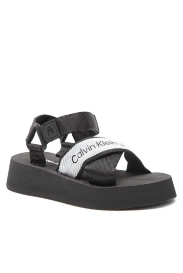 Calvin Klein Jeans Сандали Prefresato Sandal YW0YW00671 Черен - Mera.bg