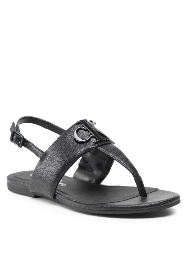 Calvin Klein Jeans Сандали Flat Sandal Hw Lth 2 YW0YW00544 Black BDS - Mera.bg