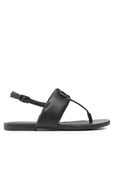 Calvin Klein Jeans Сандали Flat Sandal Hw Lth 2 YW0YW00544 Black BDS - Mera.bg
