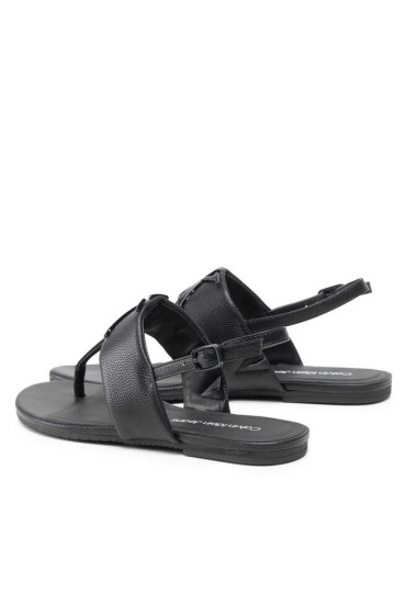Calvin Klein Jeans Сандали Flat Sandal Hw Lth 2 YW0YW00544 Black BDS - Mera.bg