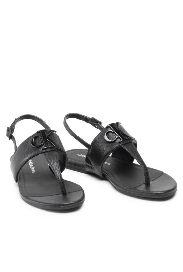 Calvin Klein Jeans Сандали Flat Sandal Hw Lth 2 YW0YW00544 Black BDS - Mera.bg
