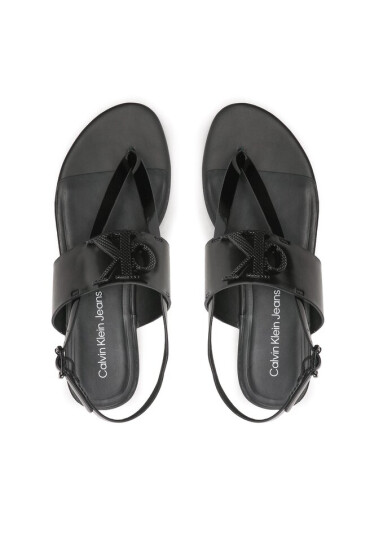 Calvin Klein Jeans Сандали Flat Sandal Toepost Hw YW0YW00953 Черен - Mera.bg