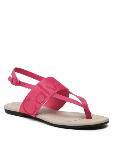 Calvin Klein Jeans Сандали Flat Sandal Toepost Webbing YW0YW00956 Raspberry Sorbet 0J0 - Mera.bg