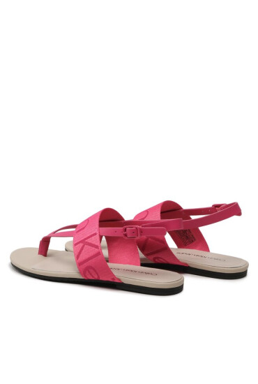 Calvin Klein Jeans Сандали Flat Sandal Toepost Webbing YW0YW00956 Raspberry Sorbet 0J0 - Mera.bg
